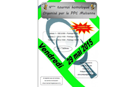 Tournoi départemental homologué 2015
