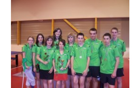 Les juniors filles championne de Sarthe